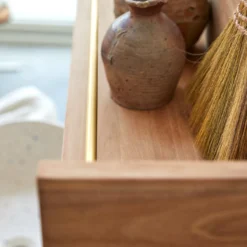 Sasha - Etagère De Salle De Bain En Teck Massif 100 Cm -Homezia Soldes Boutique 1200 1200 etagere de salle de bain en teck massif sasha 100 cm 2