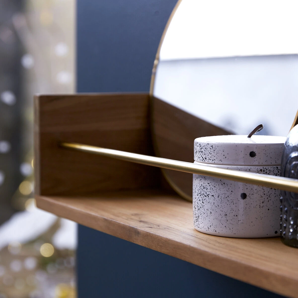 Sasha - Etagère De Salle De Bain En Teck Massif 60 Cm 2 Sasha - Etagère De Salle De Bain En Teck Massif 60 Cm – Image 2