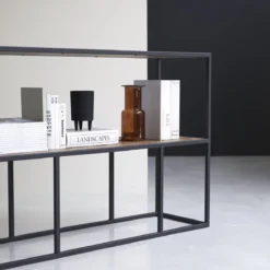 Isak - Etagère En Orme Massif Et Métal -Homezia Soldes Boutique 1200 1200 etagere en orme massif et metal isak 2