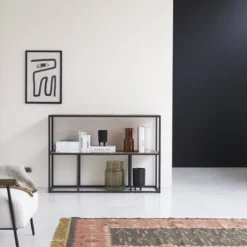 Isak - Etagère En Orme Massif Et Métal