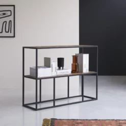 Isak - Etagère En Orme Massif Et Métal -Homezia Soldes Boutique 1200 1200 etagere en orme massif et metal isak 3