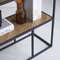 Isak - Etagère En Orme Massif Et Métal -Homezia Soldes Boutique 1200 1200 etagere en orme massif et metal isak 4