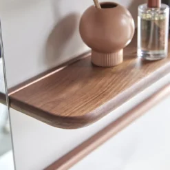 Félicie - Etagère Miroir En Noyer Et Laiton 7 Félicie - Etagère Miroir En Noyer Et Laiton -Homezia Soldes Boutique 1200 1200 etagere miroir en noyer et laiton felicie 2