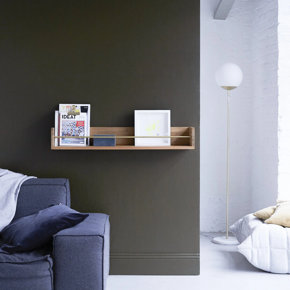 Sasha - Etagère Murale En Teck Massif 100 Cm 1 Sasha - Etagère Murale En Teck Massif 100 Cm