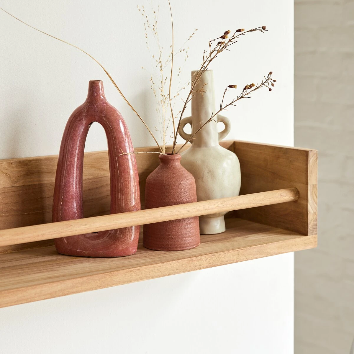 Ugo - Etagère Murale En Teck Massif 100 Cm 2 Ugo - Etagère Murale En Teck Massif 100 Cm – Image 2