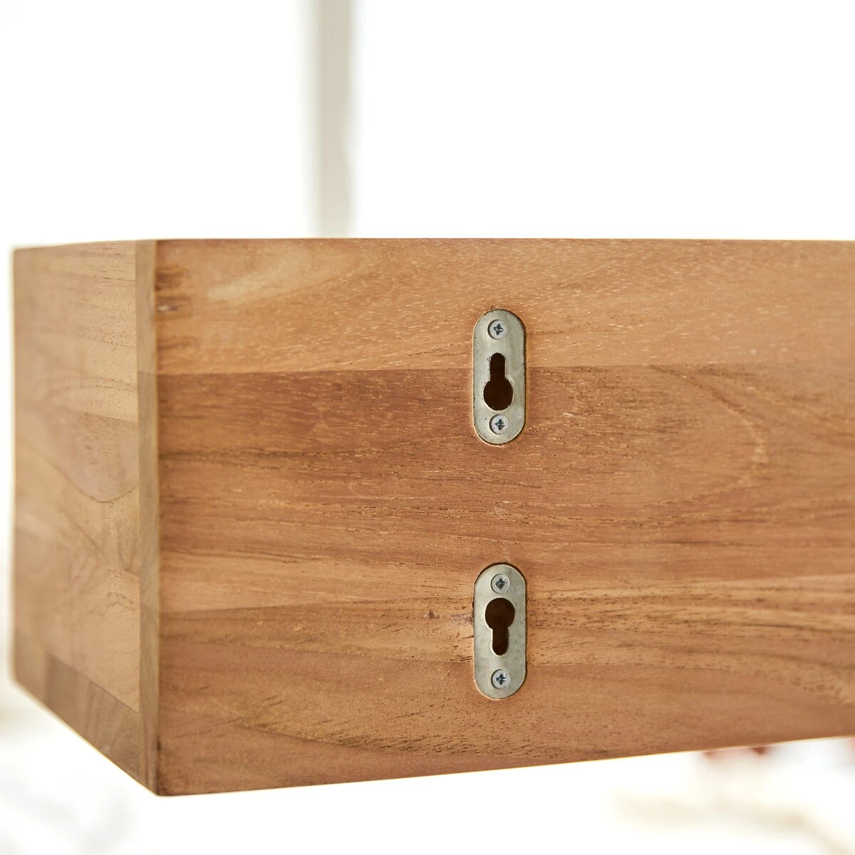 Ugo - Etagère Murale En Teck Massif 100 Cm 3 Ugo - Etagère Murale En Teck Massif 100 Cm – Image 3