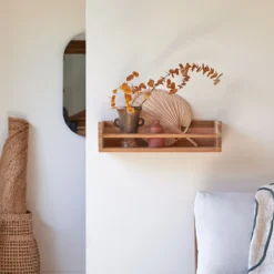 Ugo - Etagère Murale En Teck Massif 60 Cm -Homezia Soldes Boutique 1200 1200 etagere murale en teck massif ugo 60 cm 6