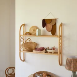 Marius - Etagère Murale Enfant En Rotin -Homezia Soldes Boutique 1200 1200 etagere murale enfant en rotin marius 3