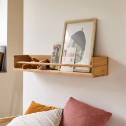 Ugo - Etagère Murale Enfant En Teck Massif 100 Cm -Homezia Soldes Boutique 1200 1200 etagere murale enfant en teck massif ugo 100 cm 3