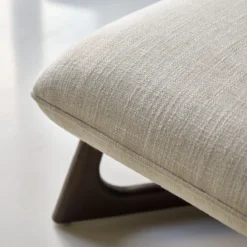 Brune - Fauteuil Bas En Mindi Massif Et Tissu écru -Homezia Soldes Boutique 1200 1200 fauteuil 1 place en tissu et mindi assise de salon bois tikamoon 9