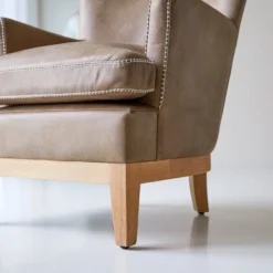 Comoc - Fauteuil En Chêne Massif Et Cuir Cheyenne -Homezia Soldes Boutique 1200 1200 fauteuil comoc en chene massif et cuir cheyenne 5