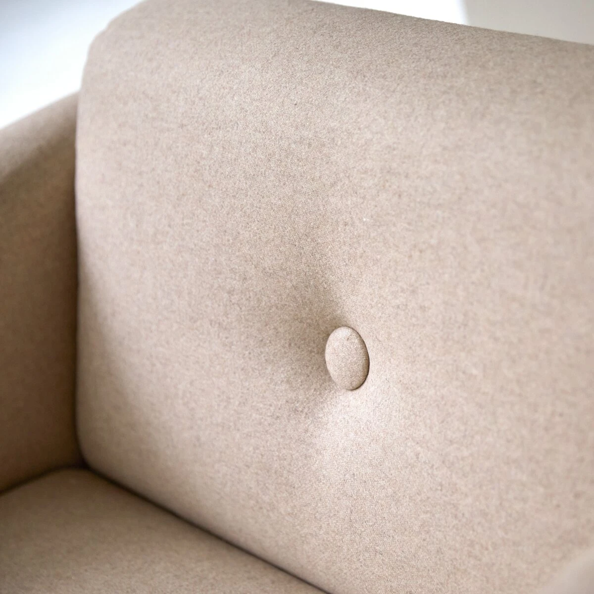 Bjorn - Fauteuil En Chêne Massif Et Tissu écru 3 Bjorn - Fauteuil En Chêne Massif Et Tissu écru – Image 3