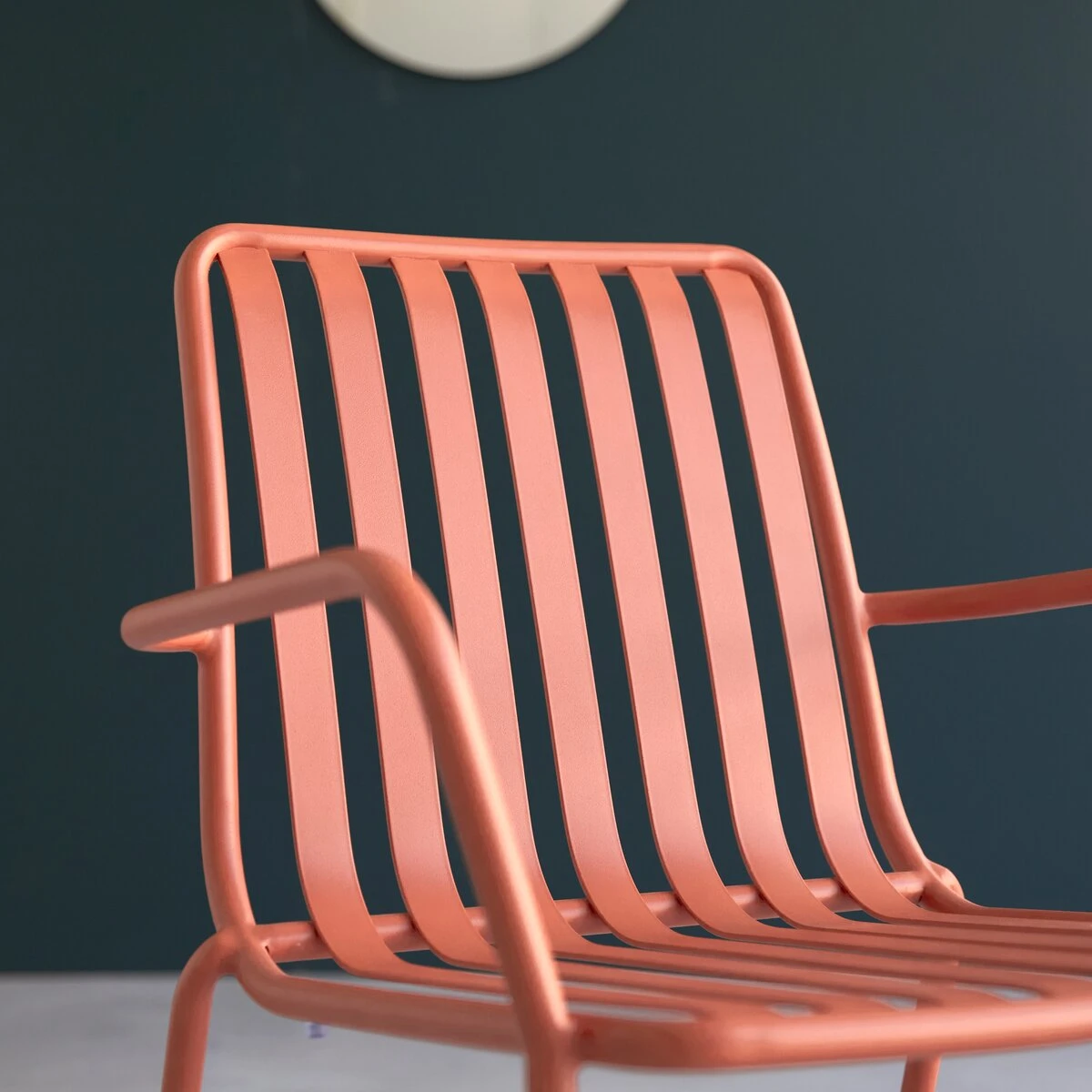 Gaby - Fauteuil En Métal Orange 2 Gaby - Fauteuil En Métal Orange – Image 2