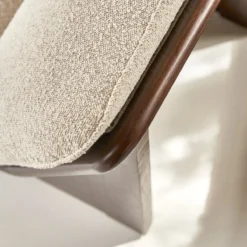 Folk - Fauteuil En Mindi Massif Et Tissu écru -Homezia Soldes Boutique 1200 1200 fauteuil folk en mindi massif et tissu ecru 4