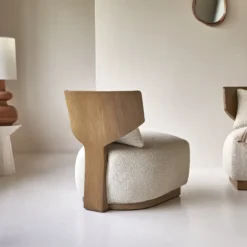 June - Fauteuil En Mindi Massif Et Tissu écru -Homezia Soldes Boutique 1200 1200 fauteuil june en mindi massif et tissu ecru 3