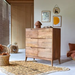 Gabrielle - Commode Enfant En Manguier Massif -Homezia Soldes Boutique 1200 1200 gabrielle commode enfant en manguier massif 3