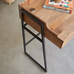 Hedda - Bureau Enfant En Manguier Massif Et Métal -Homezia Soldes Boutique 1200 1200 hedda bureau enfant en manguier massif et metal 4