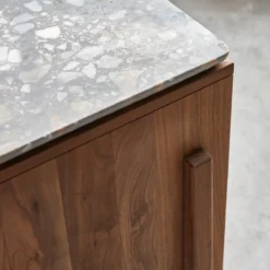 Isaure - Buffet En Noyer Massif Et Terrazzo Premium 140 Cm -Homezia Soldes Boutique 1200 1200 isaure buffet en noyer massif et terrazzo premium 140 cm 7