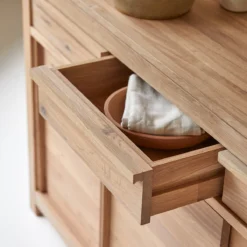 Luce - Buffet En Chêne Massif 150 Cm -Homezia Soldes Boutique 1200 1200 luce buffet en chene massif 150 cm 4