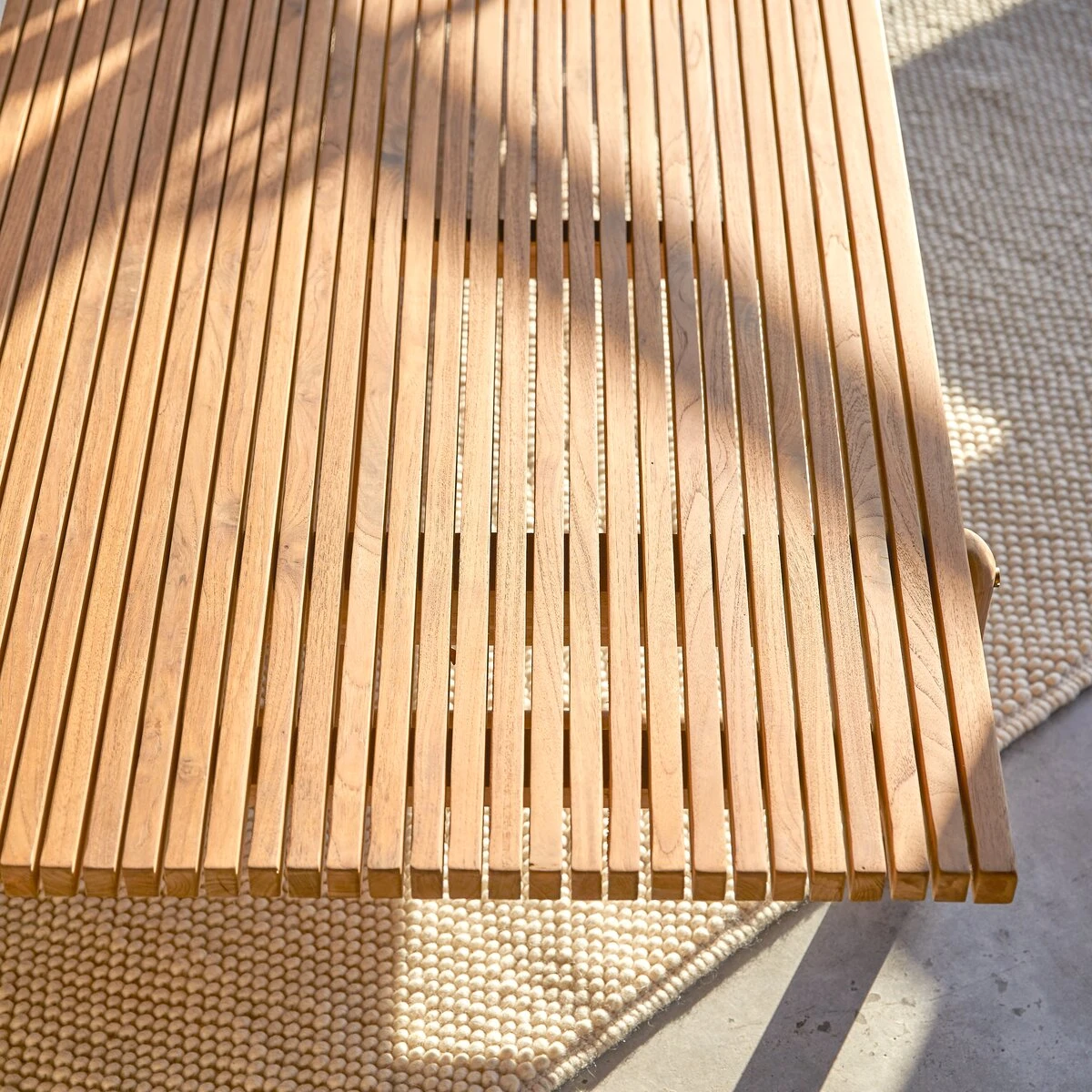 Fado - Méridienne En Teck Massif, 1 Place 2 Fado - Méridienne En Teck Massif, 1 Place – Image 2