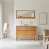 Easy - Meuble Salle De Bain En Chêne Massif Et Céramique 120 Cm