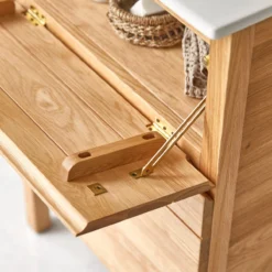 Easy - Meuble Salle De Bain En Chêne Massif Et Céramique 60 Cm -Homezia Soldes Boutique 1200 1200 meuble salle de bain en chene massif et ceramique easy 60 cm 6