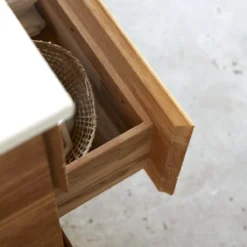 Karl - Meuble Salle De Bain En Chêne Massif Et Céramique 120 Cm -Homezia Soldes Boutique 1200 1200 meuble salle de bain en chene massif et ceramique karl 120 cm 2