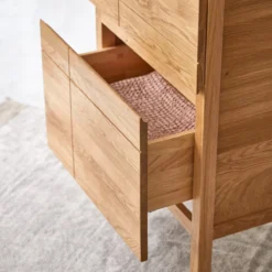 Easy - Meuble Salle De Bain En Chêne Massif Et Pierre De Lave 60 Cm -Homezia Soldes Boutique 1200 1200 meuble salle de bain en chene massif et pierre de lave easy 60 cm 2