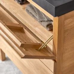 Easy - Meuble Salle De Bain En Chêne Massif Et Pierre De Lave 80 Cm 8 Easy - Meuble Salle De Bain En Chêne Massif Et Pierre De Lave 80 Cm -Homezia Soldes Boutique 1200 1200 meuble salle de bain en chene massif et pierre de lave easy 80 cm 2