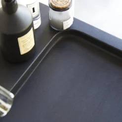 Karl - Meuble Salle De Bain En Chêne Massif Et Pierre De Lave 60 Cm -Homezia Soldes Boutique 1200 1200 meuble salle de bain en chene massif et pierre de lave karl 60 cm 4