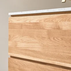 Nova - Meuble Salle De Bain En Chêne Massif Et Terrazzo Premium Moon 80 Cm 8 Nova - Meuble Salle De Bain En Chêne Massif Et Terrazzo Premium Moon 80 Cm -Homezia Soldes Boutique 1200 1200 meuble salle de bain en chene massif et terrazzo premium moon 80 nova 3