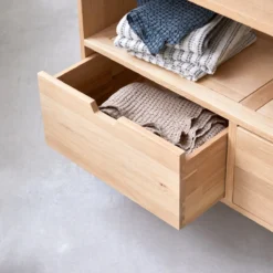 Kwarto - Meuble Sous Vasque En Chêne Massif 110 Cm -Homezia Soldes Boutique 1200 1200 meuble sous vasque en chene massif kwarto 110 cm 4