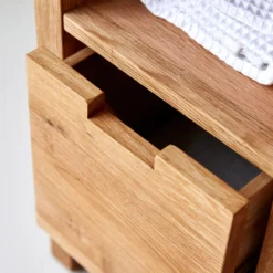 Serena - Meuble Sous Vasque En Chêne Massif 100 Cm -Homezia Soldes Boutique 1200 1200 meuble sous vasque en chene massif serena 100 cm 5