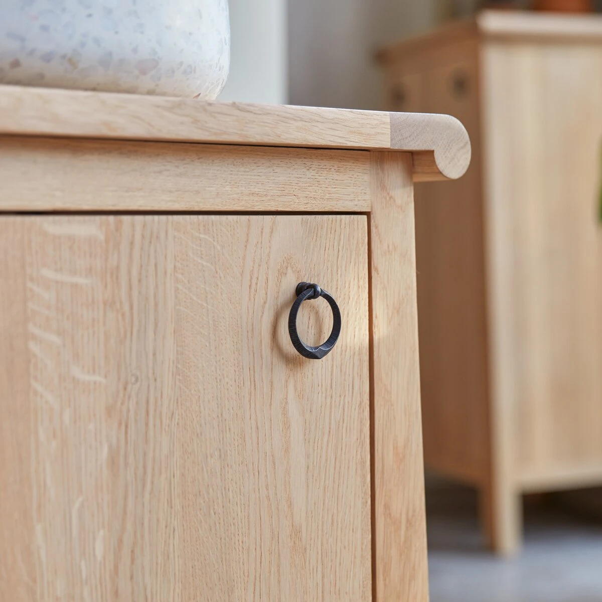 Volute - Meuble Sous Vasque En Chêne Massif 65 Cm 5 Volute - Meuble Sous Vasque En Chêne Massif 65 Cm – Image 5