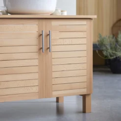 Soho - Meuble Sous Vasque En Hêtre Massif 85 Cm -Homezia Soldes Boutique 1200 1200 meuble sous vasque en hetre massif soho 85 cm 5
