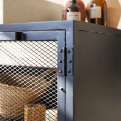 Romy - Meuble Sous Vasque En Manguier Et Métal 95 Cm -Homezia Soldes Boutique 1200 1200 meuble sous vasque en manguier et metal romy 95 cm 4