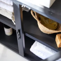 Romy - Meuble Sous Vasque En Manguier Et Métal 95 Cm -Homezia Soldes Boutique 1200 1200 meuble sous vasque en manguier et metal romy 95 cm 5