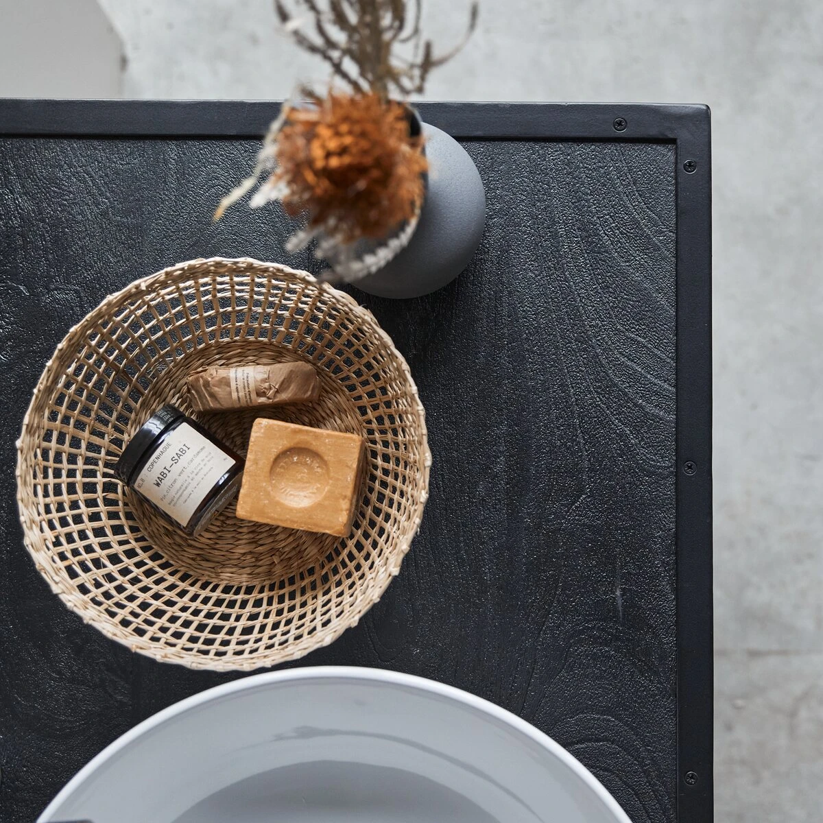 Arsène - Meuble Sous Vasque En Manguier Massif Et Métal 90 Cm 6 Arsène - Meuble Sous Vasque En Manguier Massif Et Métal 90 Cm – Image 6