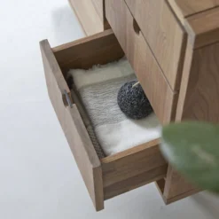 Jonàk - Meuble Sous Vasque En Noyer Massif 95 Cm -Homezia Soldes Boutique 1200 1200 meuble sous vasque en noyer massif jonak 95 cm 5