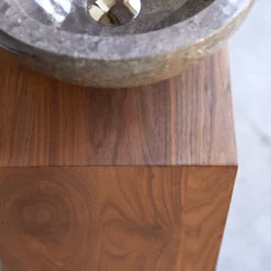 Stelle - Meuble Sous Vasque En Noyer Massif Gauche -Homezia Soldes Boutique 1200 1200 meuble sous vasque en noyer massif stelle gauche 2