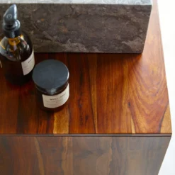 Kwarto - Meuble Sous Vasque En Palissandre Massif 60 Cm -Homezia Soldes Boutique 1200 1200 meuble sous vasque en palissandre massif kwarto 60 cm 2