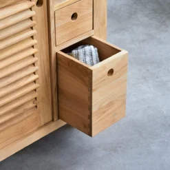 Coline - Meuble Sous Vasque En Teck Massif 145 Cm -Homezia Soldes Boutique 1200 1200 meuble sous vasque en teck massif coline 145 cm 5