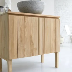 Jill - Meuble Sous Vasque En Teck Massif 80 Cm -Homezia Soldes Boutique 1200 1200 meuble sous vasque en teck massif jill 80 cm 4