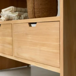 Kwarto - Meuble Sous Vasque En Teck Massif 110 Cm -Homezia Soldes Boutique 1200 1200 meuble sous vasque en teck massif kwarto 110 cm 4