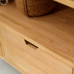 Kwarto - Meuble Sous Vasque En Teck Massif 110 Cm -Homezia Soldes Boutique 1200 1200 meuble sous vasque en teck massif kwarto 110 cm 5