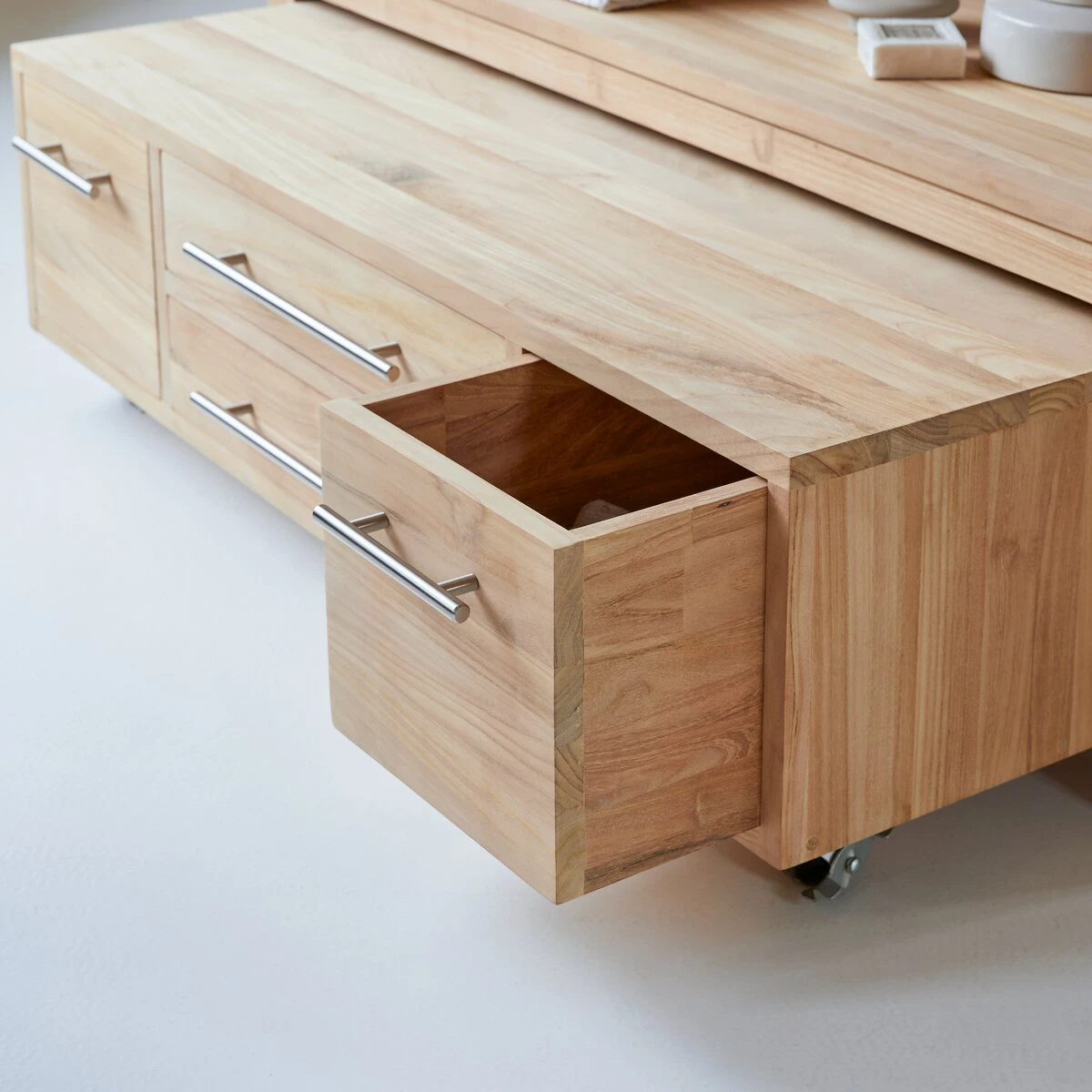 Layang - Meuble Sous Vasque En Teck Massif 120 Cm 6 Layang - Meuble Sous Vasque En Teck Massif 120 Cm – Image 6