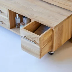 Layang - Meuble Sous Vasque En Teck Massif 160 Cm 10 Layang - Meuble Sous Vasque En Teck Massif 160 Cm -Homezia Soldes Boutique 1200 1200 meuble sous vasque en teck massif layang 160 cm 4