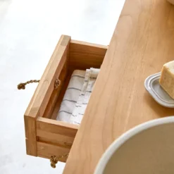 Minimalys - Meuble Sous Vasque En Teck Massif 145 Cm -Homezia Soldes Boutique 1200 1200 meuble sous vasque en teck massif minimalys 145 cm 5