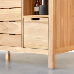 Serena - Meuble Sous Vasque En Teck Massif 100 Cm 11 Serena - Meuble Sous Vasque En Teck Massif 100 Cm -Homezia Soldes Boutique 1200 1200 meuble sous vasque en teck massif serena 100 cm 5