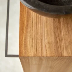 Stelle - Meuble Sous Vasque En Teck Massif Gauche -Homezia Soldes Boutique 1200 1200 meuble sous vasque en teck massif stelle gauche 5